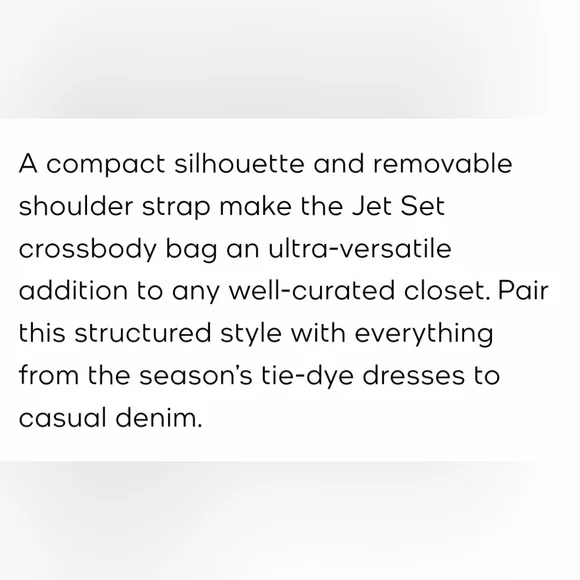 Michael Kors Jet Set Leather Crossbody Navy - Picture 5 of 5